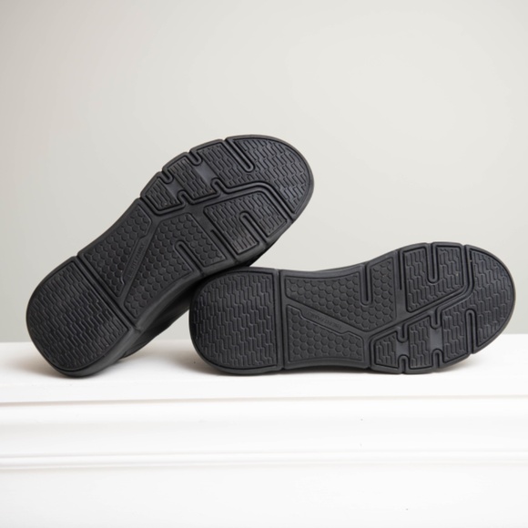 FitVille Black Easy Slip On Mens 11 Arch Support Diabetic Comfort Fitness Shoes - Picture 4 of 5